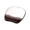 Alfombrilla para raton fellowes con reposamuñecas de espuma memory foam plata 230x196x20 mm