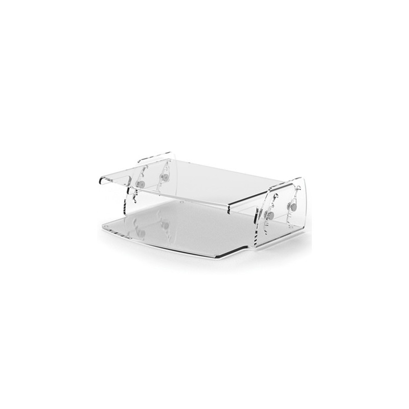 Soporte fellowes para monitor clarity ajustable 5 posiciones transparente 70x256x320 mm hasta 15 kg