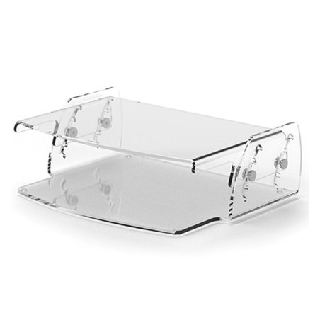 Soporte fellowes para monitor clarity ajustable 5 posiciones transparente 70x256x320 mm hasta 15 kg