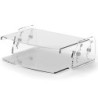 Soporte fellowes para monitor clarity ajustable 5 posiciones transparente 70x256x320 mm hasta 15 kg