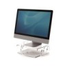 Soporte fellowes para monitor clarity ajustable 5 posiciones transparente 70x256x320 mm hasta 15 kg