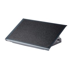 Reposapies fellowes ultimate serie professional metalico ajustable 3 alturas negro 96x560x32 mm