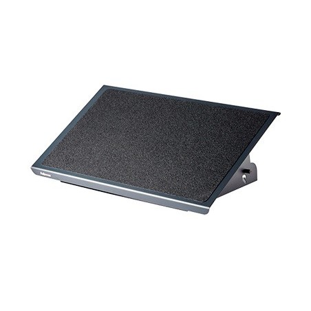 Reposapies fellowes ultimate serie professional metalico ajustable 3 alturas negro 96x560x32 mm