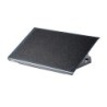 Reposapies fellowes ultimate serie professional metalico ajustable 3 alturas negro 96x560x32 mm