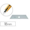 Repuesto cuchilla cuter olfa ancho 18 mm para cuter sk-4 blister de 5 unidades
