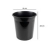 Papelera plastico q-connect negro opaco 13 litros 275x285 mm