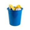 Papelera plastico q-connect azul opaco 13 litros 275x285 mm