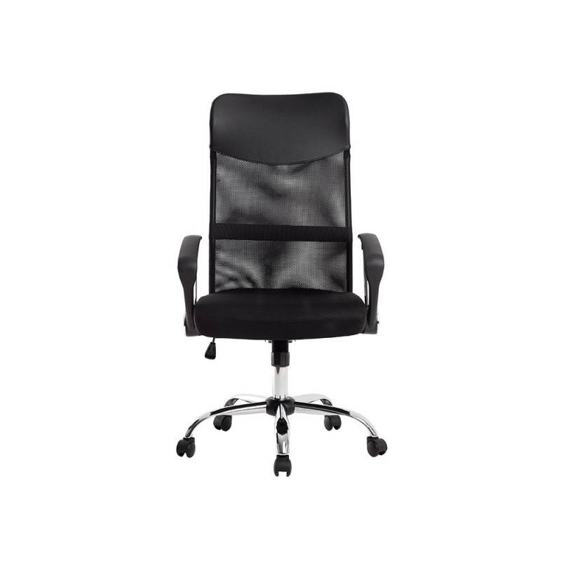 Silla de direccion q-connect base metal respaldo alto regulable en altura 1110100mm alto piel y malla Silla de direccion q-connect base metal respaldo alto regulable en altura 1110100mm alto piel y malla