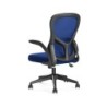 Silla giratoria q-connect base metal regulable en altura 91075mm alto 610mm ancho 550mm profundidad azul