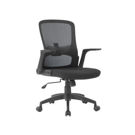 Silla giratoria q-connect base metal regulable en altura 91075mm alto 610mm ancho 550mm profundidad negro