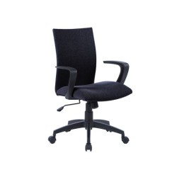 Silla giratoria q-connect base nylon regulable en altura 895110mm alto 580mm ancho 550mm profundidad negro