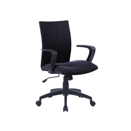 Silla giratoria q-connect base nylon regulable en altura 895110mm alto 580mm ancho 550mm profundidad negro
