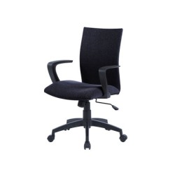 Silla giratoria q-connect base nylon regulable en altura 895110mm alto 580mm ancho 550mm profundidad negro