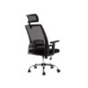 Silla de direccion q-connect ergonomica base metal respaldo alto con reposacabeza ajustable