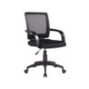 Silla giratoria q-connect respaldo medio regulable en altura 900100x560x570 mm color negro
