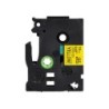 Cinta q-connect tze-631 amarillo-negro 12mm longitud 8 mt