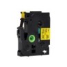Cinta q-connect tze-631 amarillo-negro 12mm longitud 8 mt