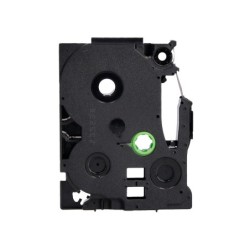 Cinta q-connect tze-231 blanco-negro 12mm longitud 8 mt