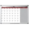 Planning magnetico bi-office mensual lacado marco aluminio rotulable 90x60 cm
