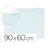Pizarra blanca q-connect cristal magnetica marco aluminio 90x60 cm
