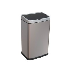 Papelera metalica q-connect con sensor automatico capacidad 60 litros 630x270x400 mm