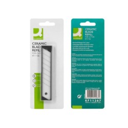Repuesto cuter q-connect ancho para modelos kf17106/kf14387 cuchilla ceramica 18 mm blister 5 unidades