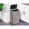Papelera metalica q-connect con sensor automatico capacidad 60 litros 630x270x400 mm