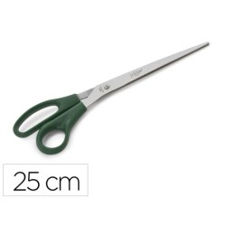 Tijera oficina faibo acero inoxidable 25 cm empuñadura ergonomica en blister