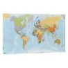 Mapa mural faibo planisferio plastificado enrollado 83x138 cm