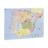 Mapa mural faibo españa y portugal autonomico plastificado enrollado 98x134 cm