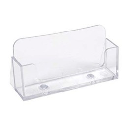Portatarjetas de visita exacompta metacrilato cristal 34x102x47 mm