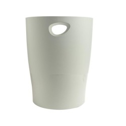 Papelera plastico exacompta ecoblack gris 15 litros