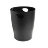 Papelera plastico exacompta ecoblack negro 15 litros