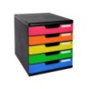 Fichero cajones sobremesa exacompta iderama arlequin 5 cajones multicolores 350x288x320 mm