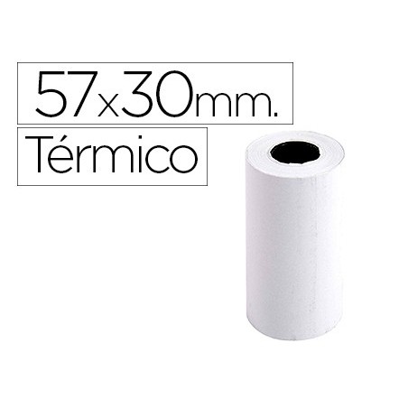 Rollo sumadora exacompta termico 57 mm x 30 mm 55 g/m2 sin bisfenol a