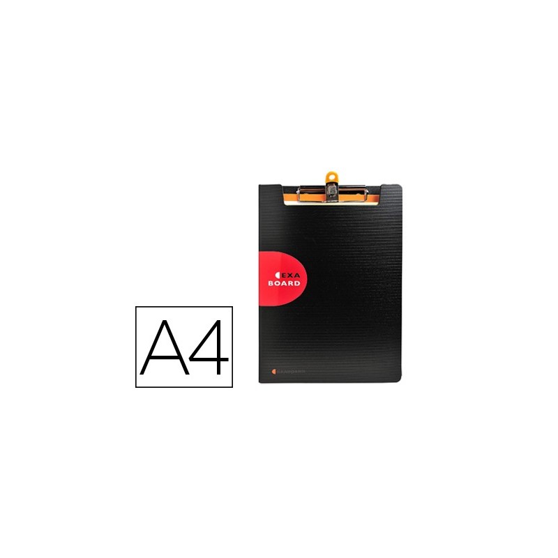 Carpeta exacompta exactive con tapa polipropileno negro con pinza y portaboligrafo din a4 Carpeta exacompta exactive con tapa polipropileno negro con pinza y portaboligrafo din a4
