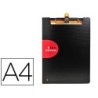 Carpeta exacompta exactive con tapa polipropileno negro con pinza y portaboligrafo din a4