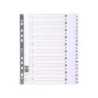Separador exacompta cartulina blanca a-z juego de 20 separadores din a4 11 taladros