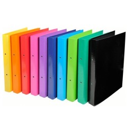 Carpeta exacompta iderama 2 anillas 30 mm din a4 carton forrado pvc colores surtidos