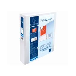 Carpeta exacompta canguro 4 anillas 40 mm din a4 carton forrado polipropileno personalizable 3 bolsillos