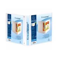 Carpeta exacompta canguro 4 anillas 30 mm din a4 carton forrado polipropileno personalizable 3 bolsillos