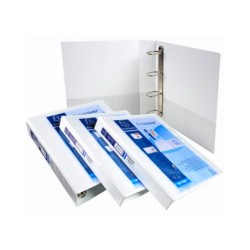 Carpeta exacompta canguro 4 anillas 16 mm din a4 carton forrado polipropileno personalizable 3 bolsillos