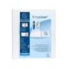 Carpeta exacompta canguro 2 anillas 40 mm din a4 carton forrado polipropileno personalizable 3 bolsillos