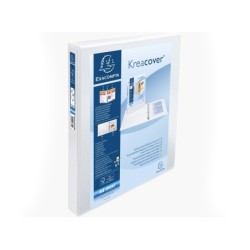Carpeta exacompta canguro 2 anillas 30 mm din a4 carton forrado polipropileno personalizable 3 bolsillos