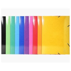 Carpeta exacompta iderama gomas carton 600 gr tres solapas din a3 colores surtidos
