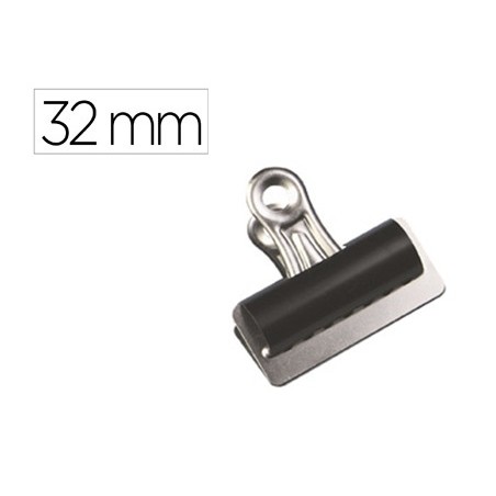 Pinza metalica q-connect pala fija 32 mm caja de 10 unidades