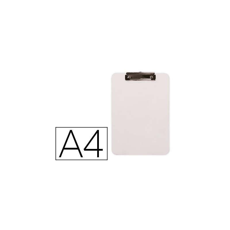 Portanotas q-connect plastico din a4 blanco 2,5mm