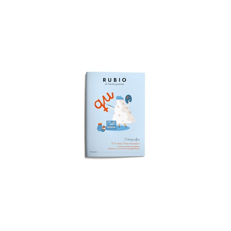 Cuaderno rubio ortografia 8-9 años para empezar