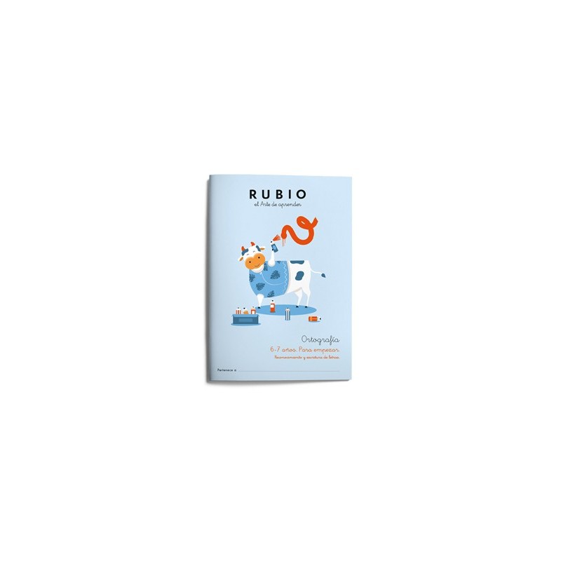 Cuaderno rubio ortografia 6-7 años para empezar