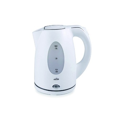 Hervidor de agua lacor electrico color blanco potencia 2000w capacidad 1,5 l